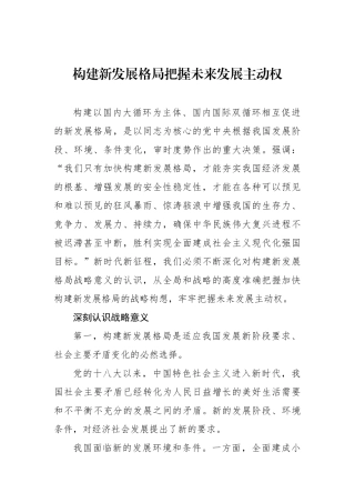 构建新发展格局把握未来发展主动权.docx
