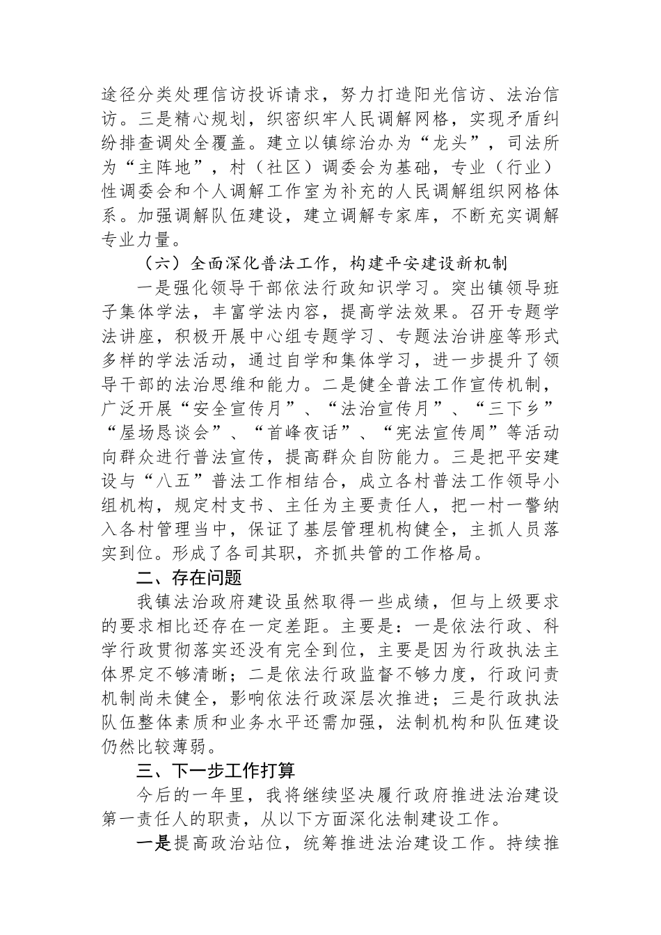 履行推进法治政府建设第一责任人职责的述职报告.docx_第3页