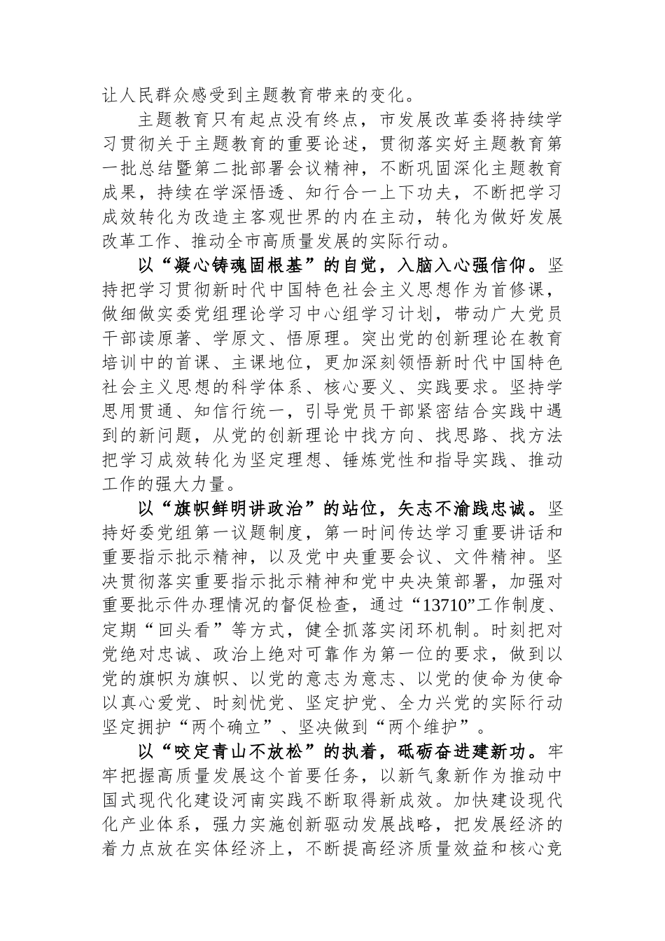 市发改委在市委主题教育调研督导会上的汇报发言.docx_第3页