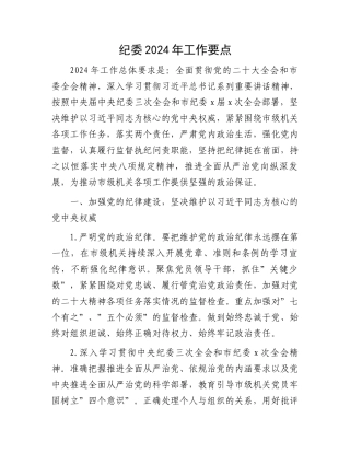 纪委2024年工作要点.docx