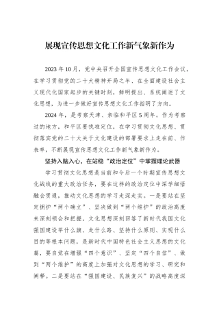 展现宣传思想文化工作新气象新作为.docx