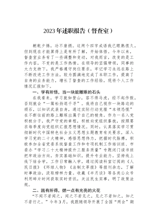 2023年述职报告（督查室）.docx