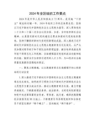 2024年全区组织工作要点.docx