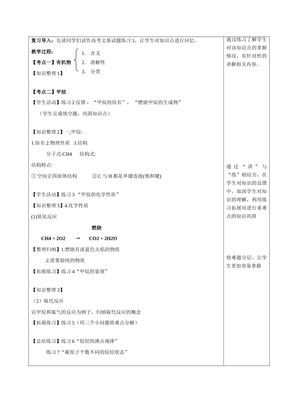 《烃》复习课 高考化学教学设计.doc_第2页