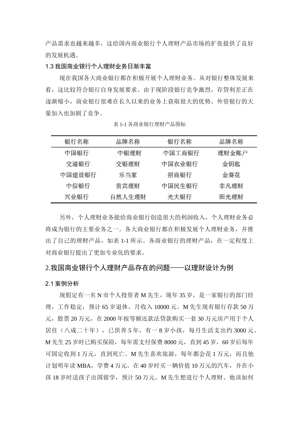 我国商业银行个人理财产品现状与发展分析研究 财务管理专业.docx_第3页