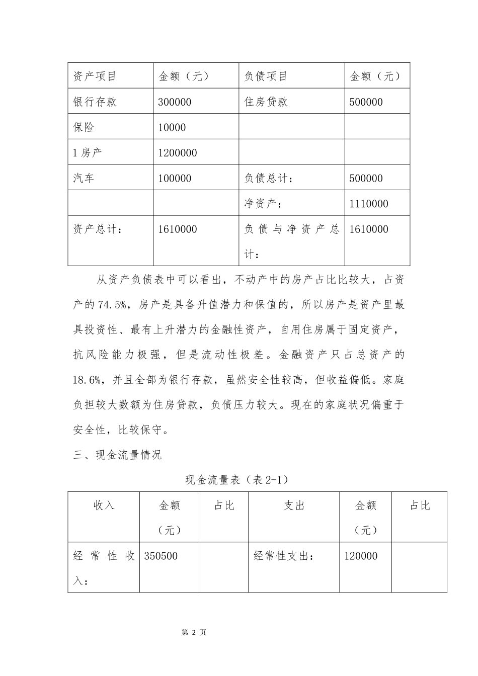 中等收入三口之家的理财规划分析研究 财务管理专业.docx_第2页