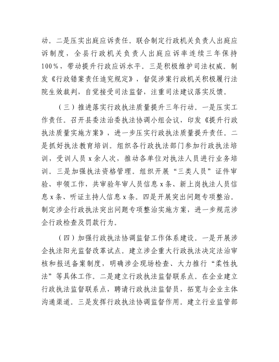 县行政复议应诉和行政执法监督工作开展情况汇报.docx_第2页