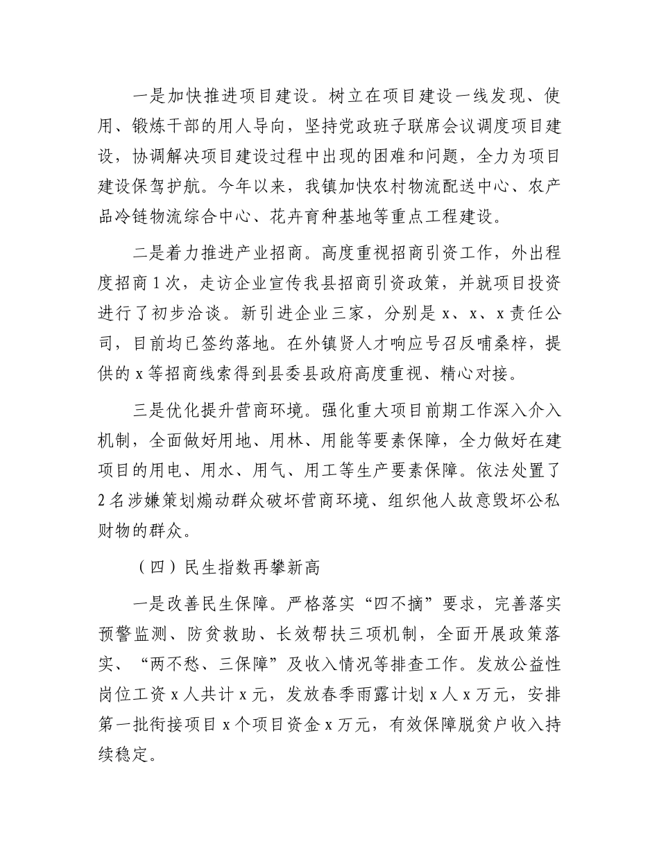 乡镇2024年上半年工作总结和下半年工作打算.docx_第3页