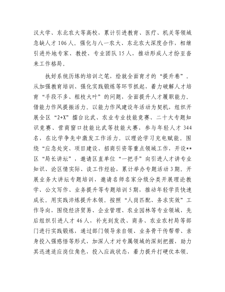 在全市人才工作年度重点任务推进会上的汇报发言.docx_第2页