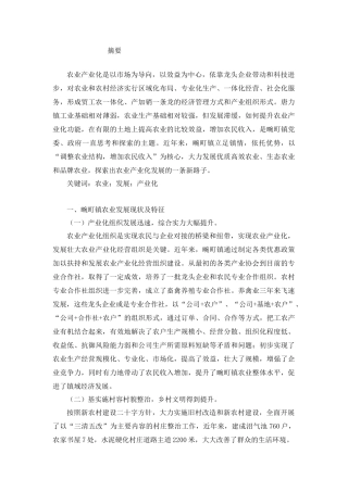 德宏州瑞丽市畹町镇农业发展存在困境及对策分析研究  公共管理专业.docx