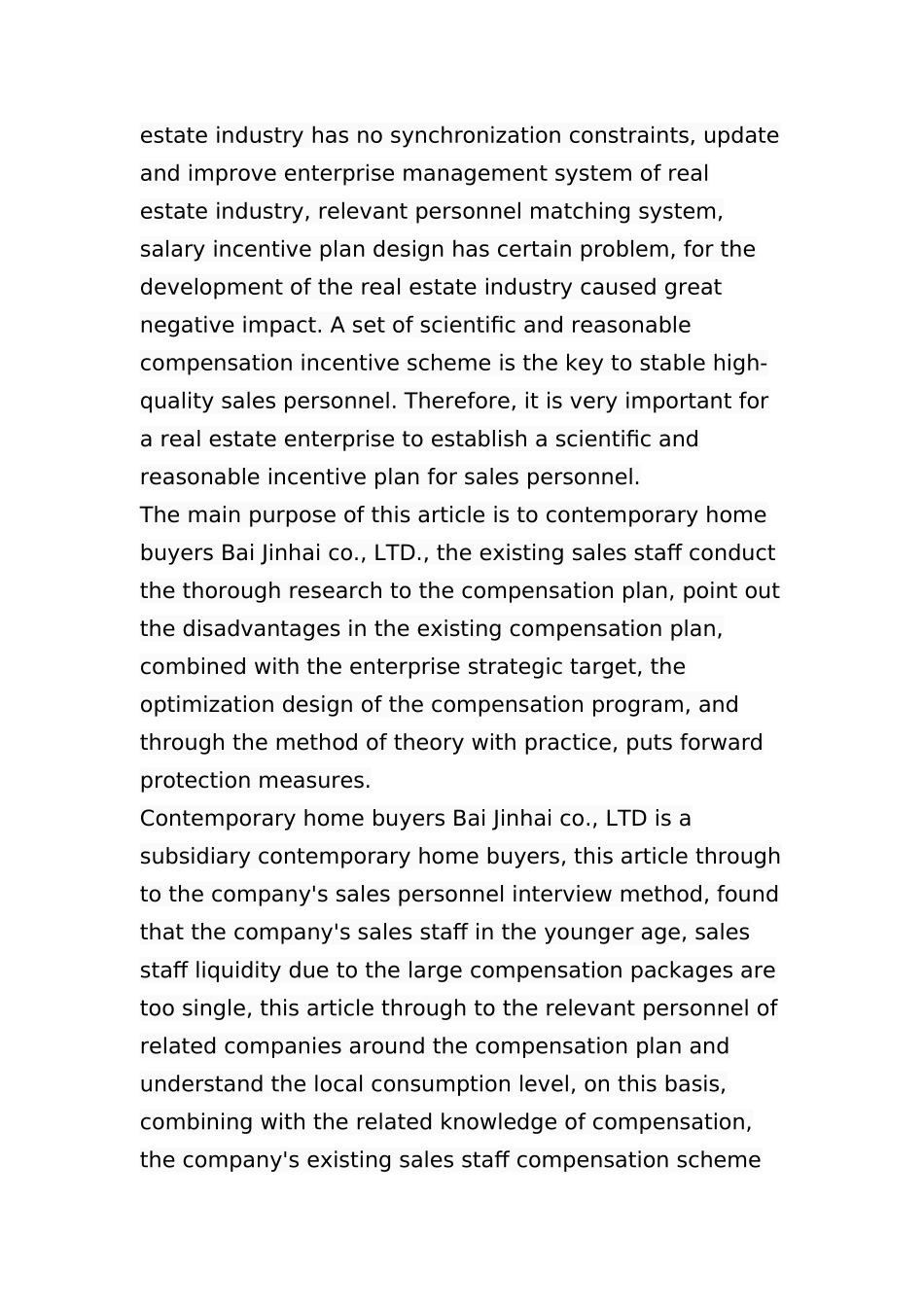 辽宁东戴河当代置业股份公司销售人员薪酬方案优化分析研究  人力资资源管理专业.docx_第2页