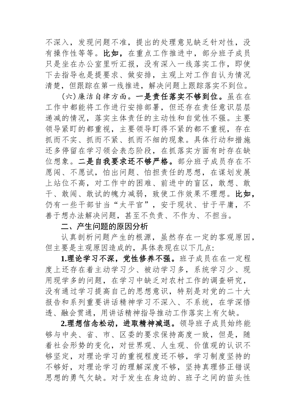 主题教育班子对照检查材料.docx_第3页