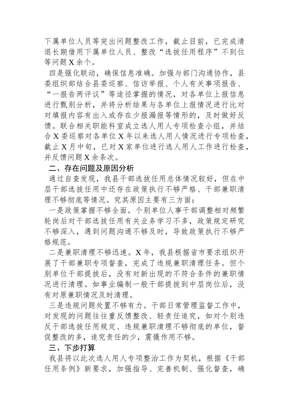 选人用人突出问题专项整治行动阶段性总结.docx_第2页
