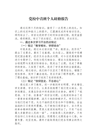 党校中青班个人研修报告.docx