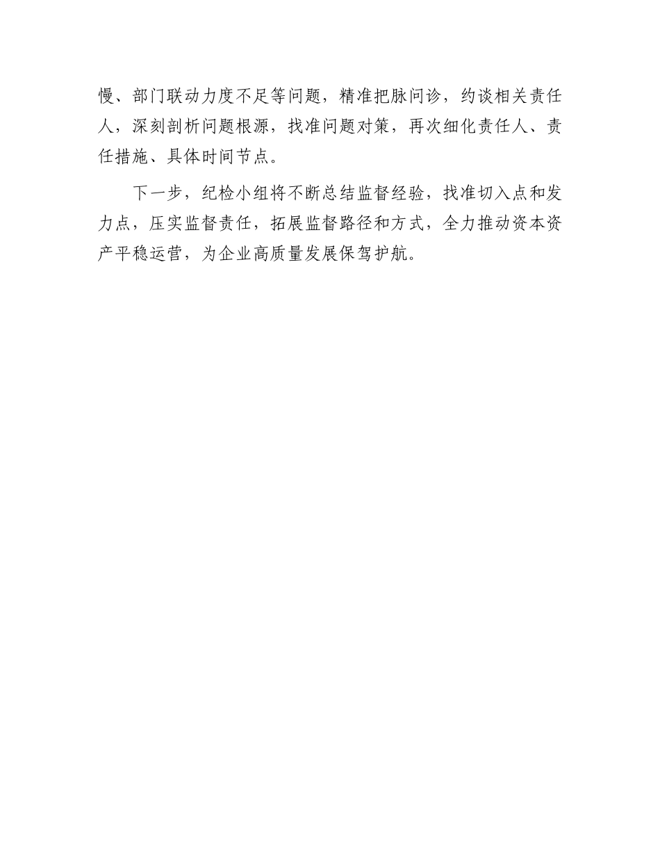 公司纪检小组在2024年一季度经济运营会议上的汇报.docx_第3页