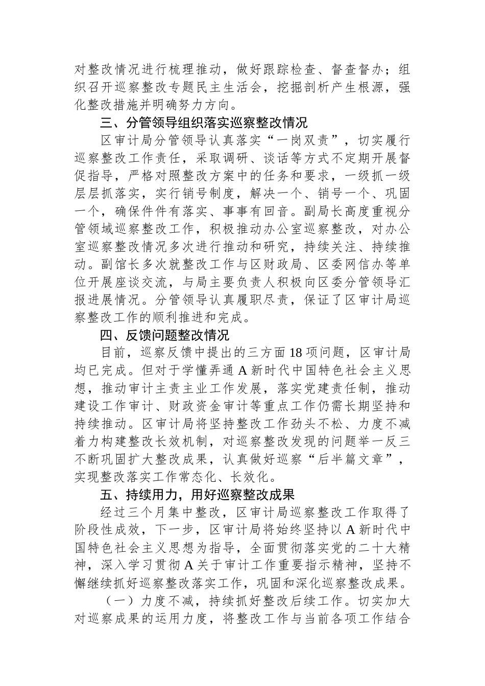 区审计局巡察整改评估报告.docx_第3页