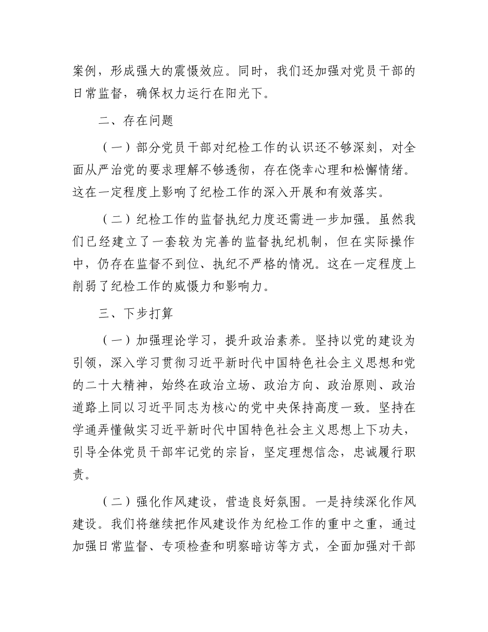 2024纪检工作座谈交流发言材料.docx_第3页