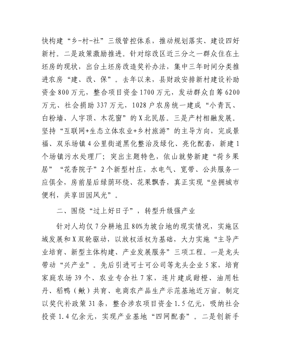 县关于农村综合改革情况汇报发言.docx_第2页
