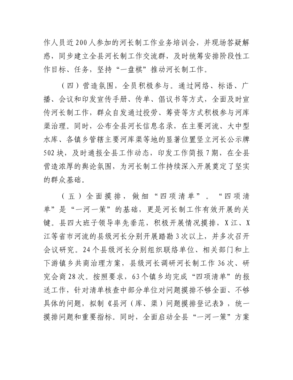 河长制工作推进落实情况汇报.docx_第2页