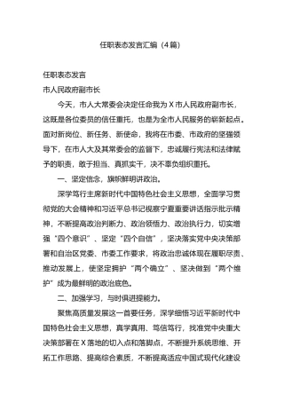 任职表态发言汇编.docx