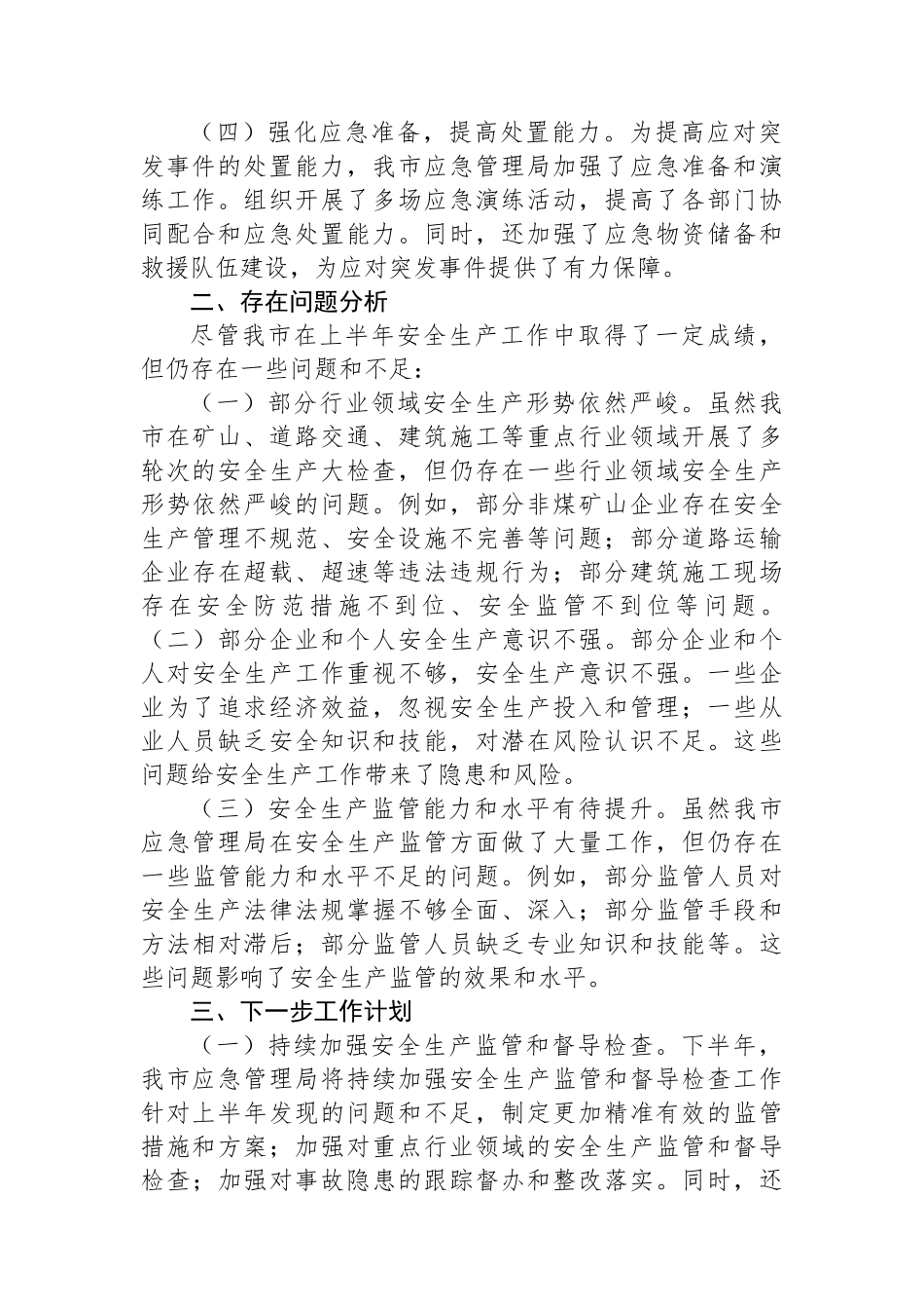 市应急局2024年上半年安全生产工作总结.docx_第2页