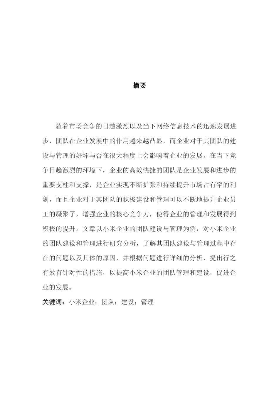 试论小米企业团队建设与管理分析研究  工商管理专业_第3页