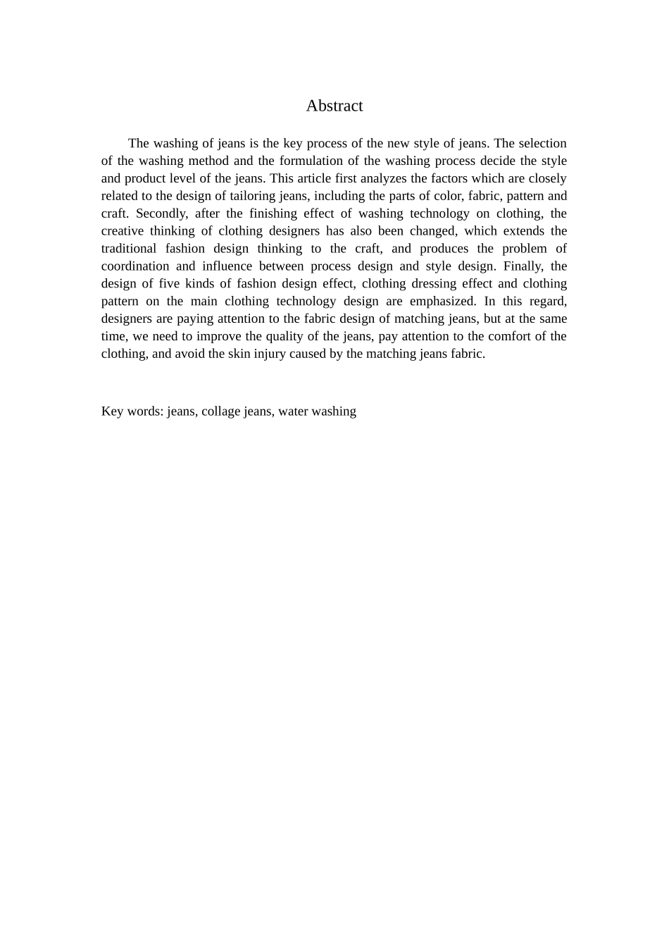 拼色牛仔裤的洗水设计和实现  服装设计专业_第2页
