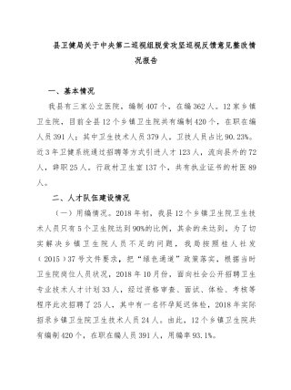富川瑶族自治县卫生人才情况报告  人力资源管理专业