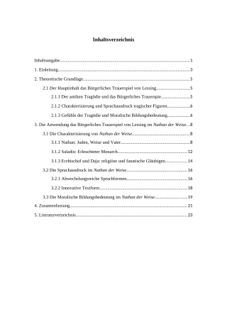 根据莱辛的悲剧创作思想分析他的市民悲剧和道德影响--以《智者纳旦》为范本  文学专业