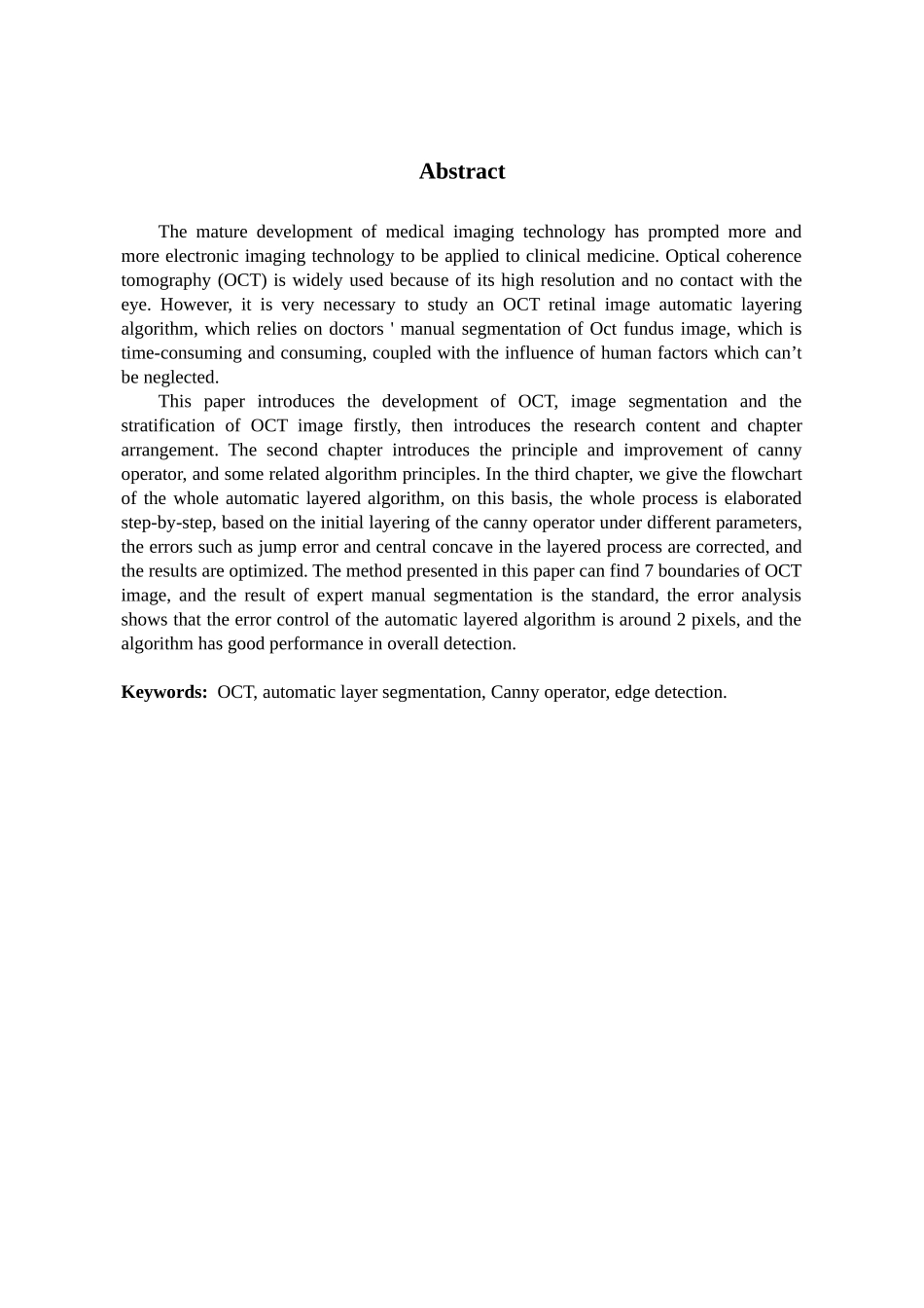 黄斑中心视网膜OCT图像的分层分析研究 眼科学专业_第3页