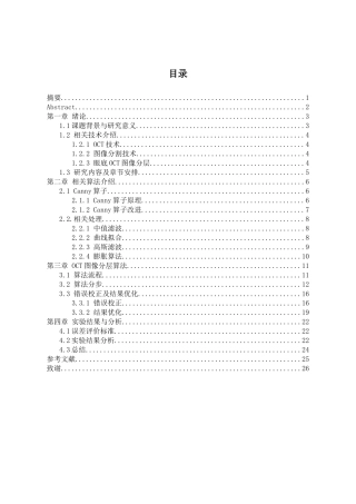 黄斑中心视网膜OCT图像的分层分析研究 眼科学专业