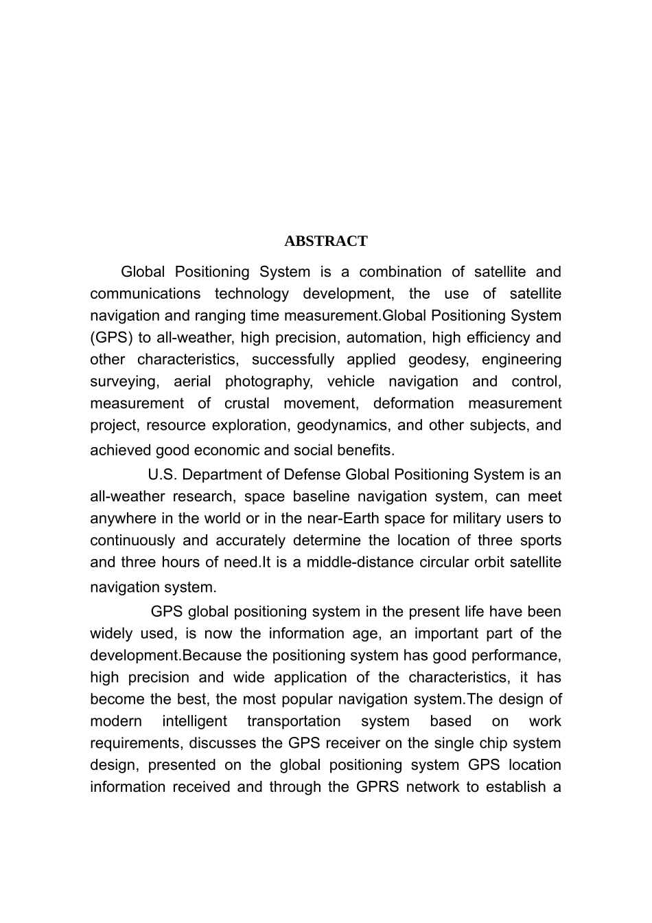 GPS汽车定位系统车载终端的设计和实现 电子信息工程专业_第2页