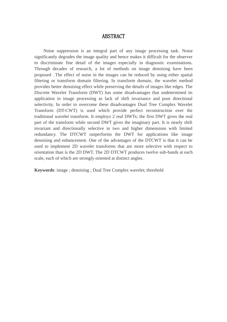 基于双树复数小波的图像去噪设计和实现分析研究  通信工程管理专业_第3页
