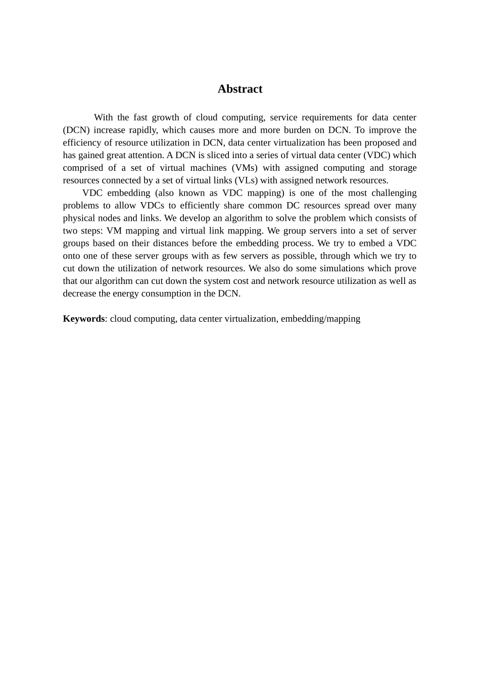 基于网络虚拟化技术的数据中心资源分配策略的优化设计和实现 通信工程专业_第3页