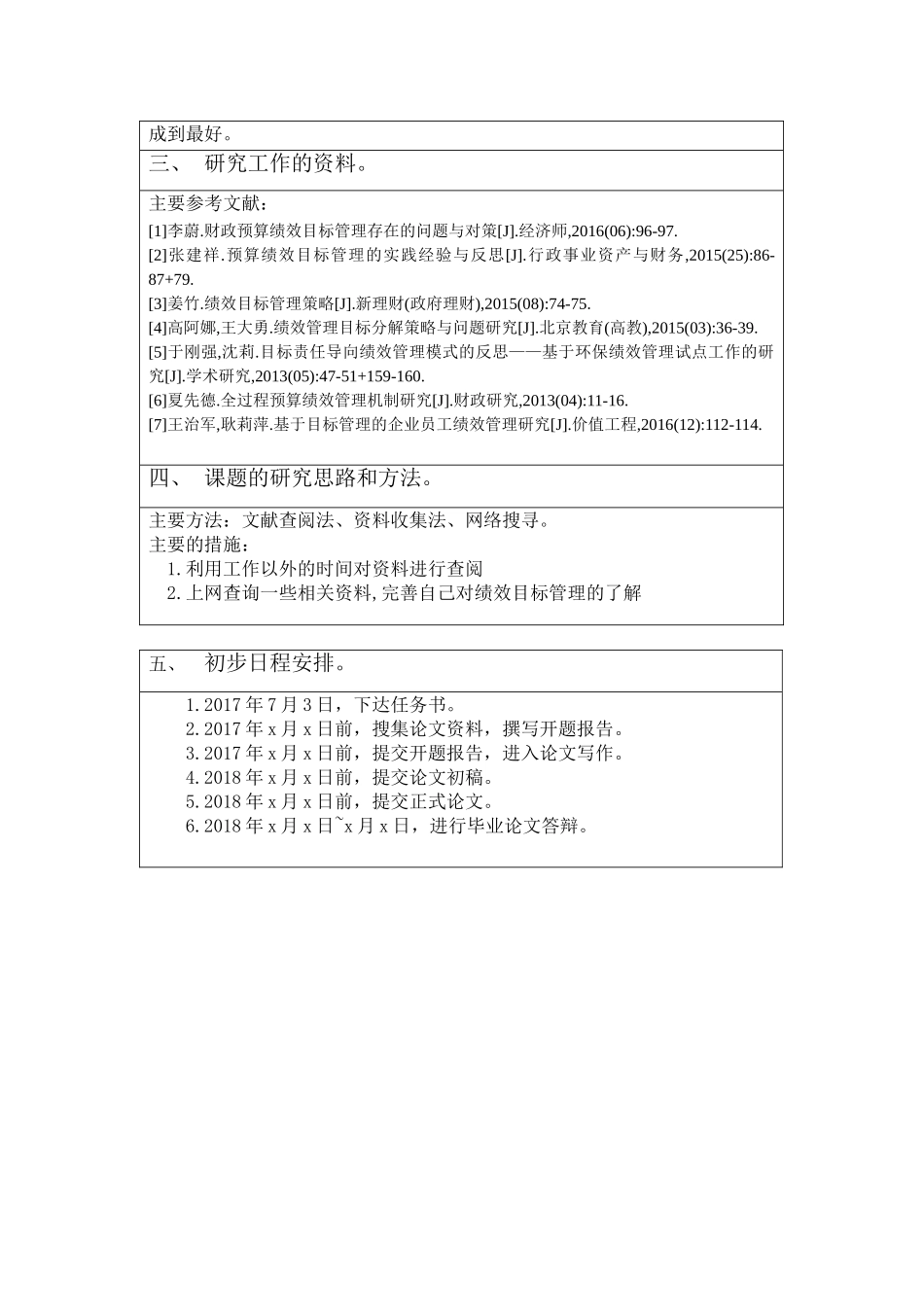 绩效目标管理的重要性分析开题报告 人力资源专业_第3页