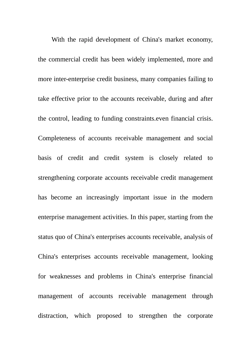 浅谈企业应收账款信用管理分析研究  财务管理专业_第3页