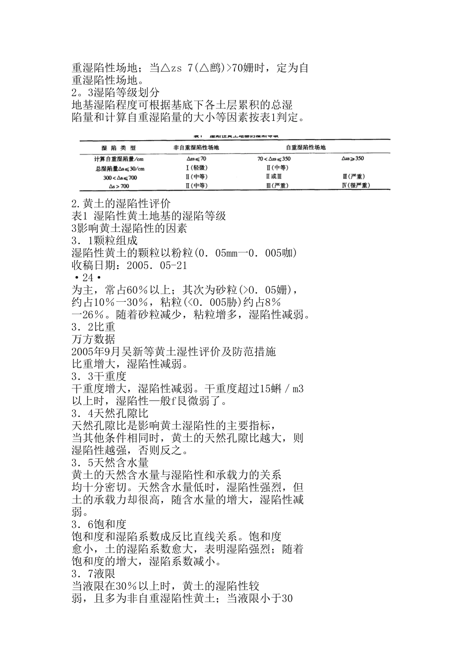 黄土湿陷性评价及防范措施分析研究 国土资源管理专业_第2页
