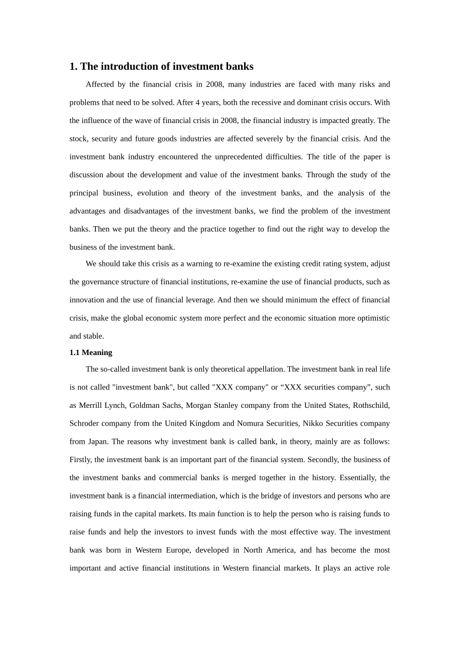 论投资银行的发展及其价值分析研究 财务管理专业_第3页