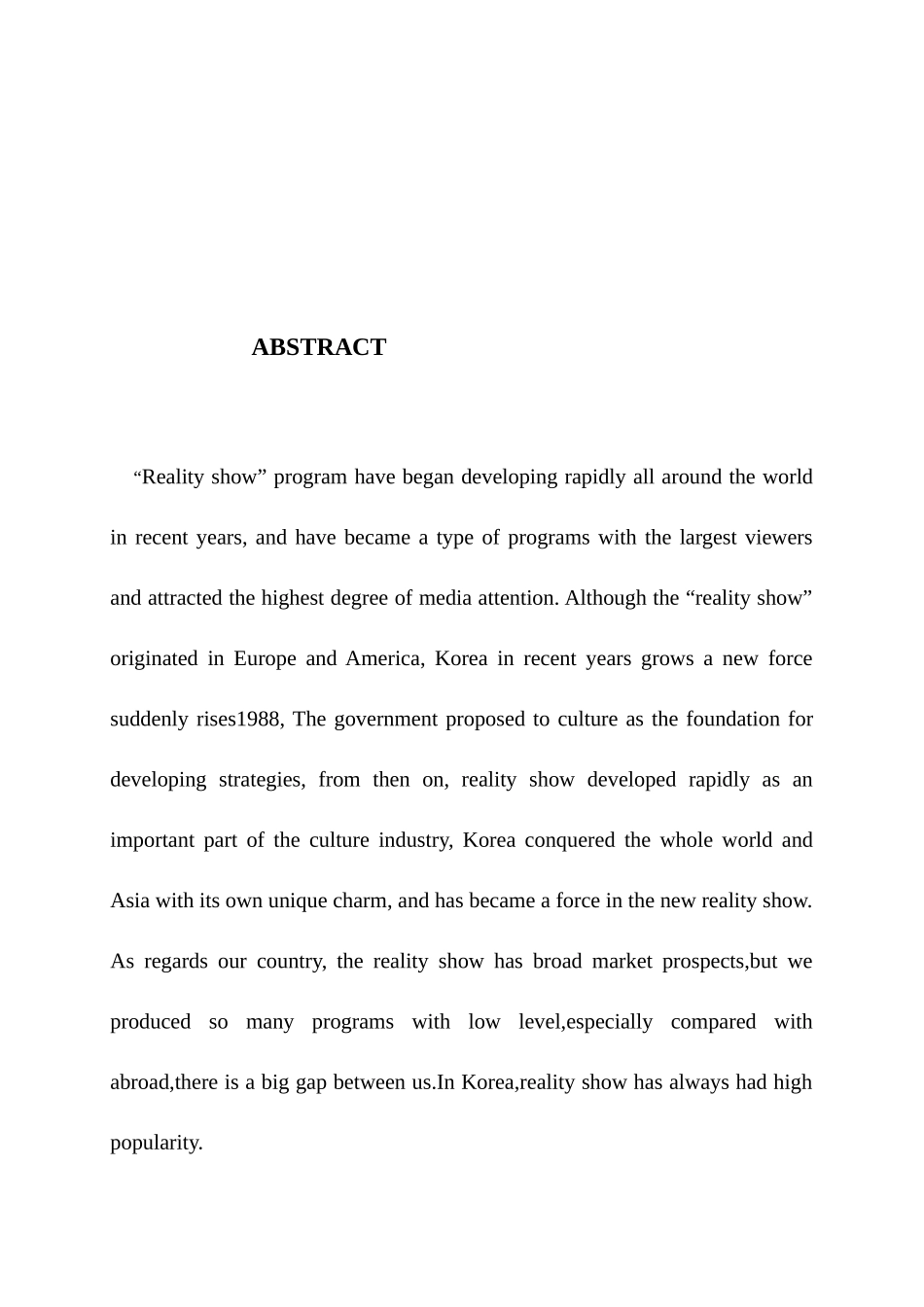 中韩同版权真人秀娱乐节目的对比研究研究  影视综艺管理专业_第2页
