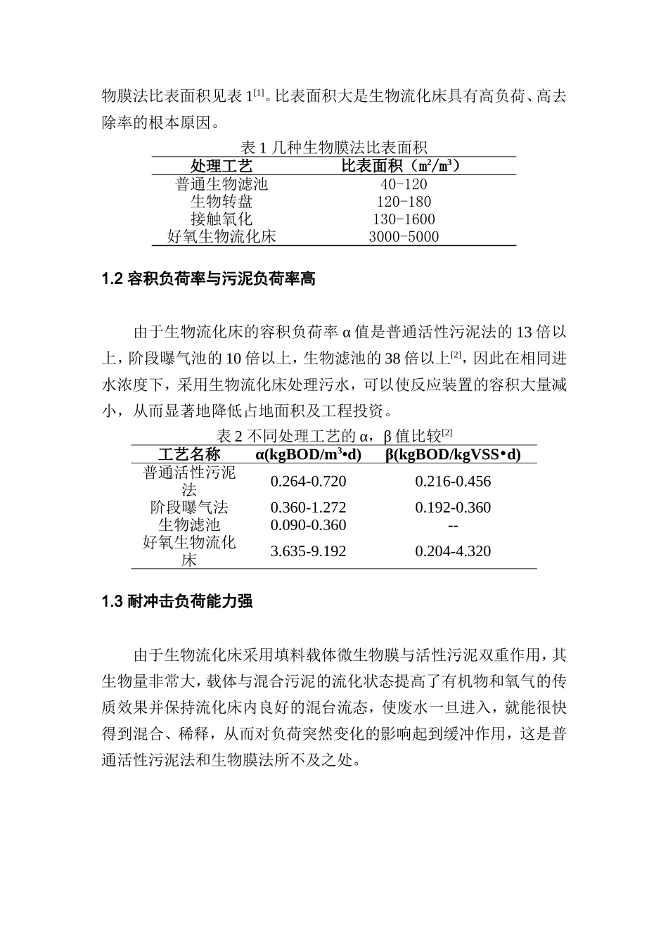 好氧生物流化床技术研究进展研究分析  生物技术专业_第2页