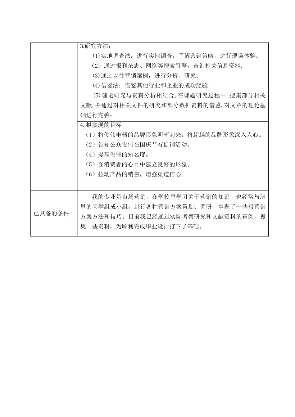 俊伟电器商场国庆节促销方案设计和实现  市场营销专业_第2页