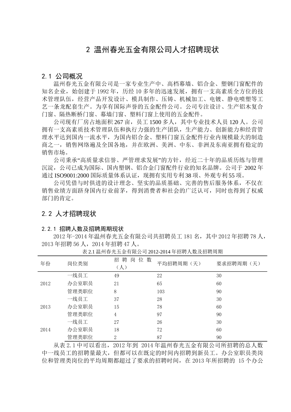 企业人才招聘分析研究   工商管理专业_第3页