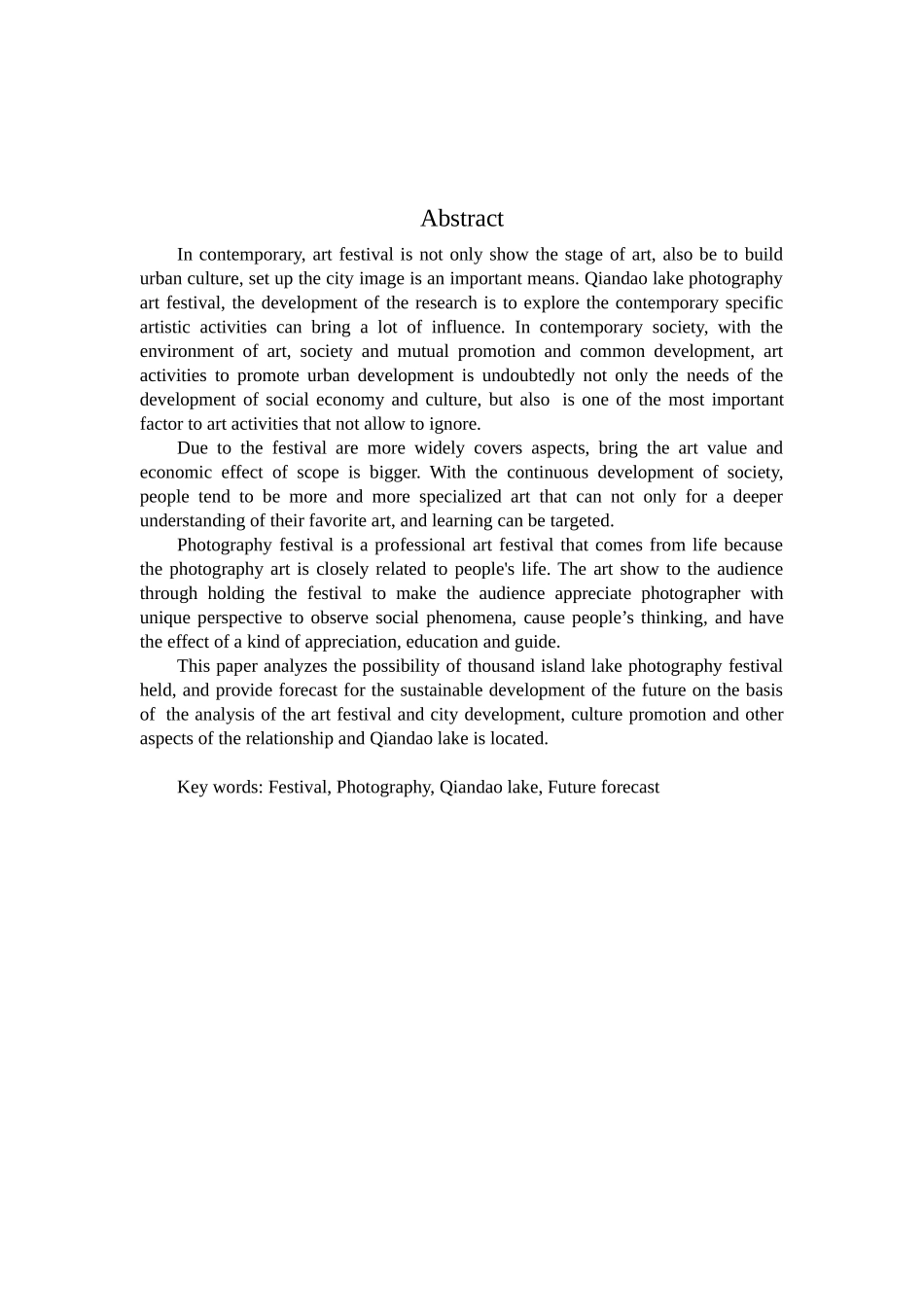 千岛湖摄影艺术节的发展研究分析  会展设计专业_第2页