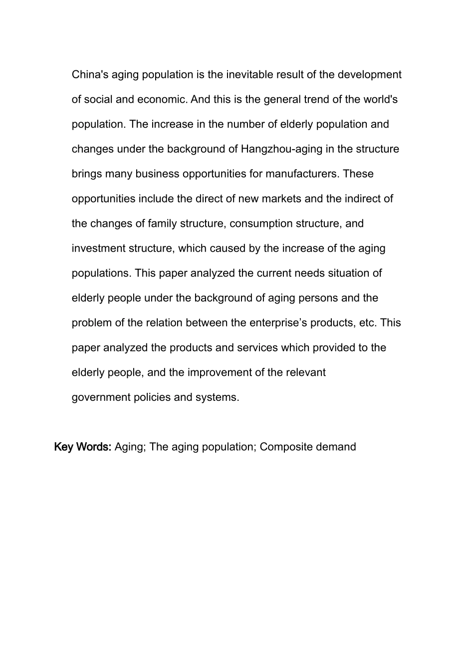 老龄化背景下杭州老龄人群复合需求的细分研究分析   社会学专业_第2页