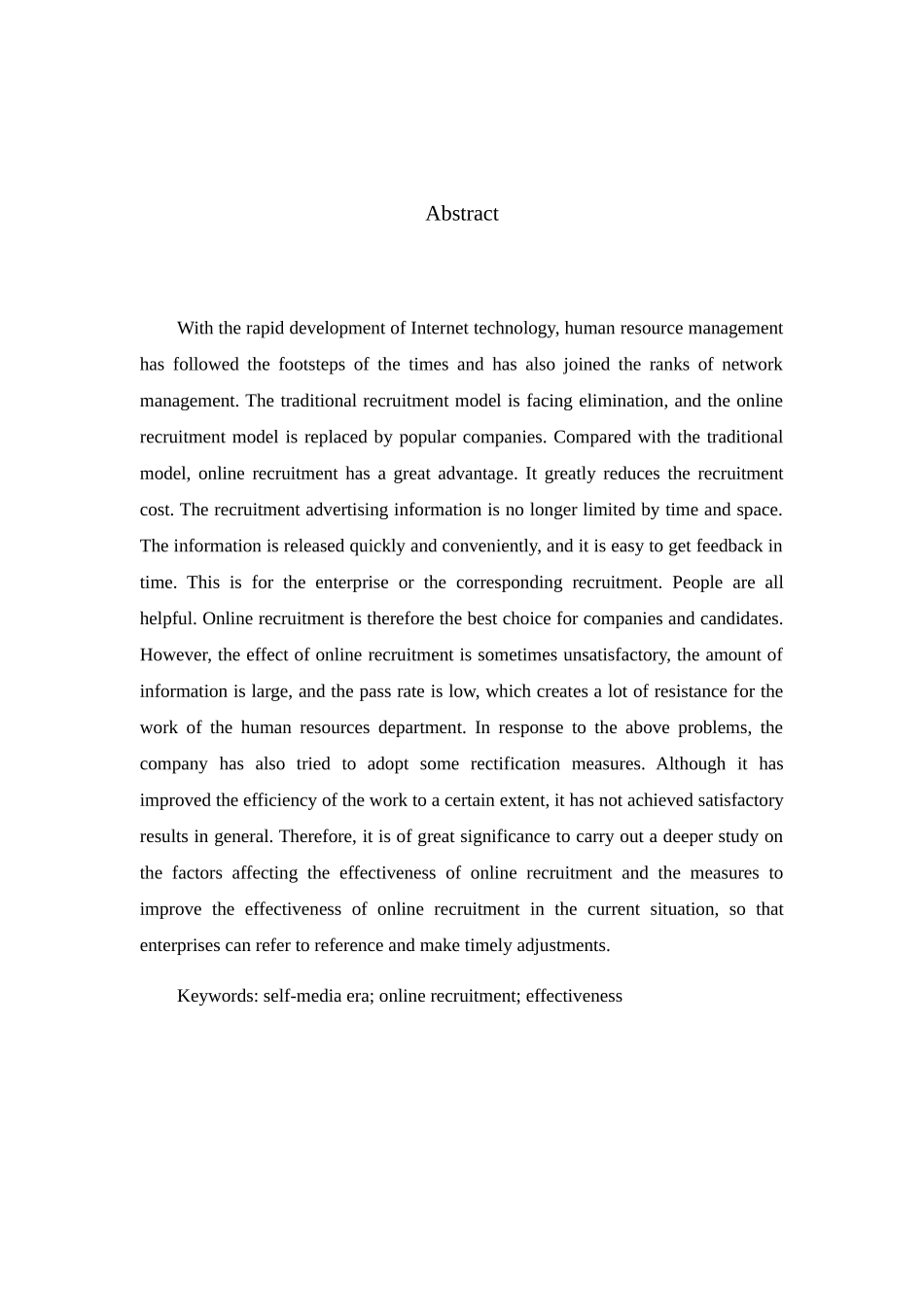 中小型企业招聘有效性研究分析——以M公司为例  人力资源管理专业_第2页