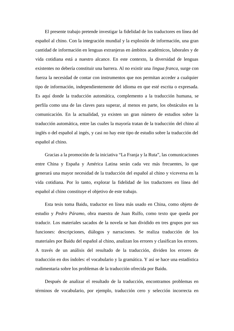 在线翻译软件西译汉准确性探究分析研究——以百度翻译对《佩德罗·巴拉莫》的翻译为例  英语学专业_第3页