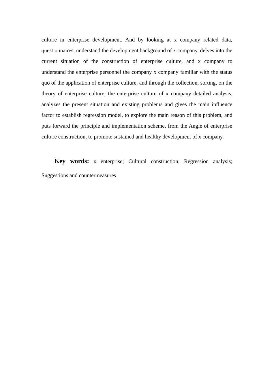 x企业文化建设研究分析  工商管理专业_第3页