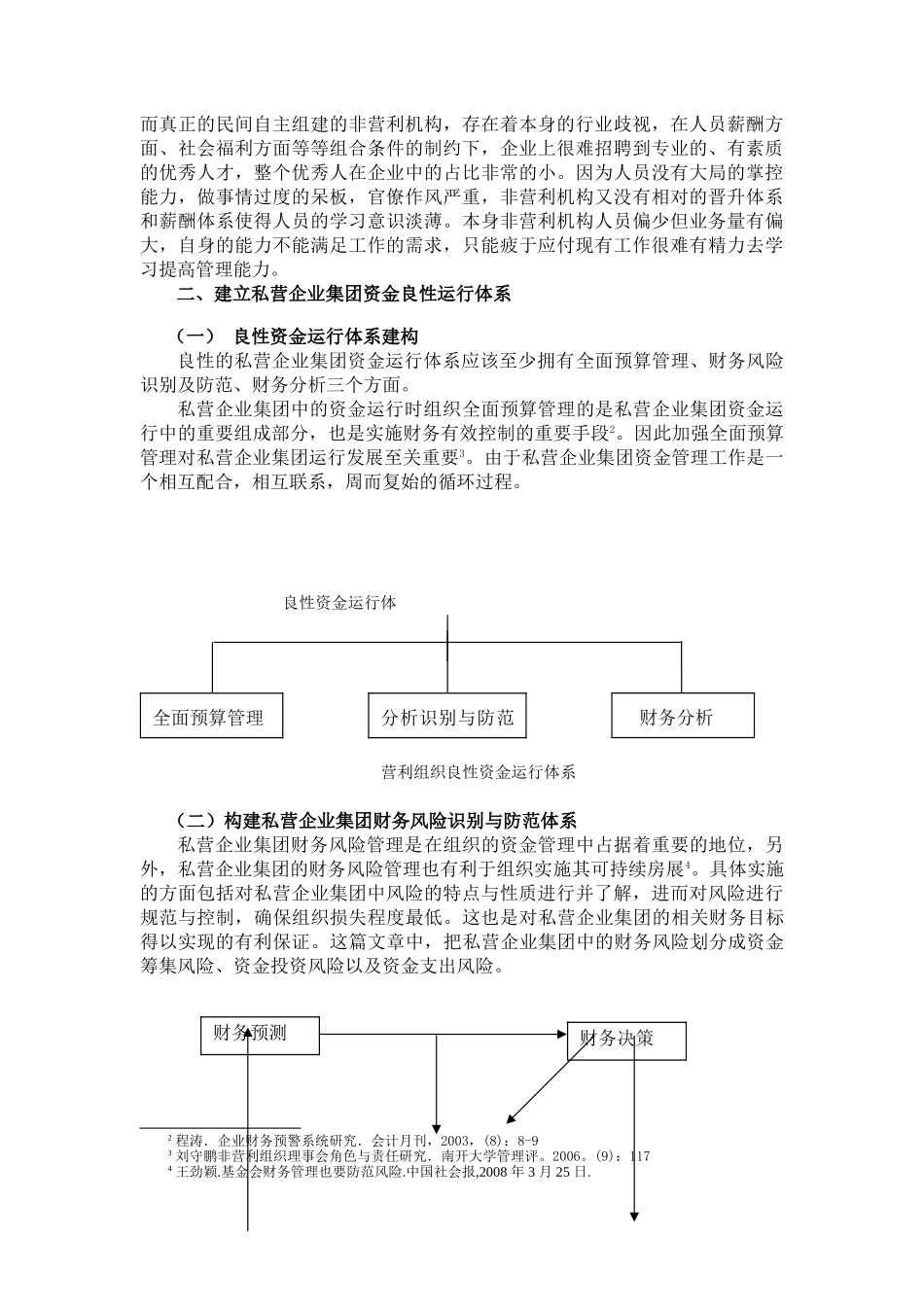 私营企业集团资金良性运行研究分析 财务会计学专业_第2页
