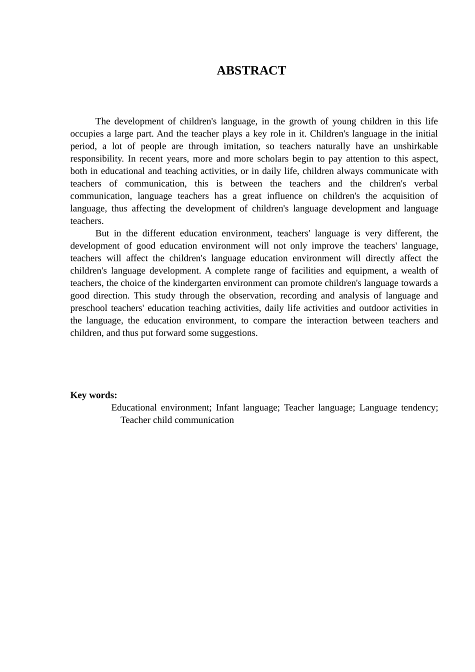 不同教育环境下师幼言语交往的比较研究分析   教育教学专业_第3页