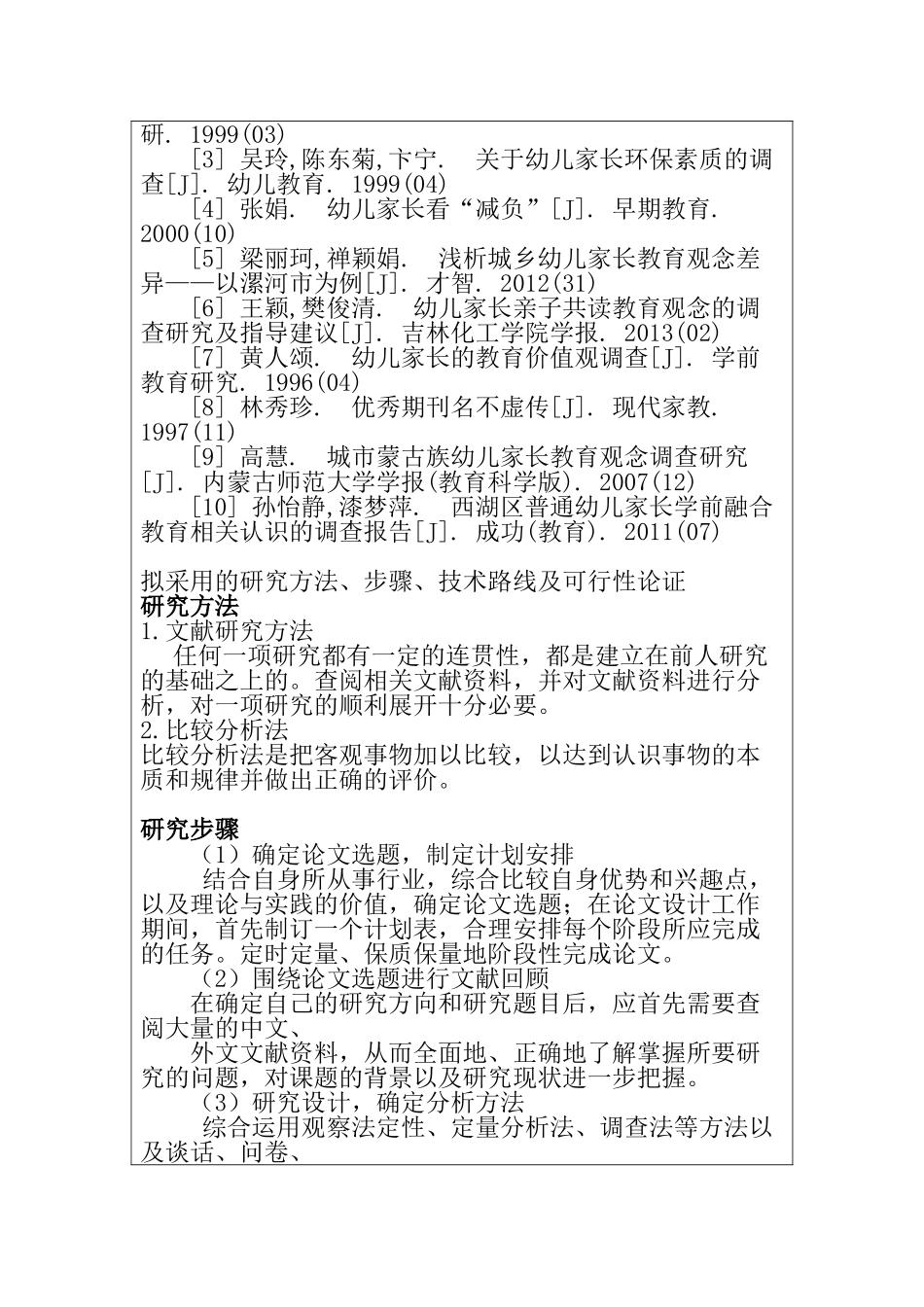 外来家庭和本地家庭对幼儿家庭教育的现状和策略分析研究  学前教育专业 开题报告_第2页